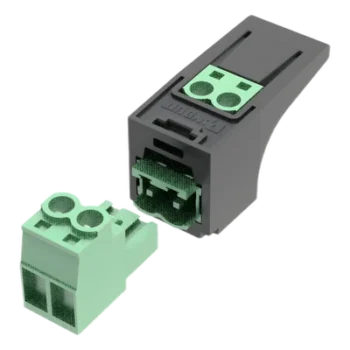 Conector Eléctrico Mini-Com / Compatible 26-12 AWG / Cable FMPS / Diseño Compacto / Color Verde