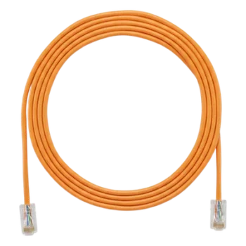 Cable de Parcheo UTP / Cat6A / 500 MHz / 28AWG Diámetro Reducido 4.7 mm / CM/LSZH / PoE 802.3bt / 6.1 m (20 ft) / Naranja