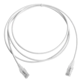 Patch Cord Cat6 UTP / 28AWG / 4.0mm / 7 Pies (2.1m) / CM-LS0H / Blanco / Bulk