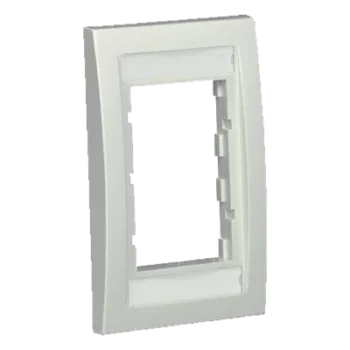 Marco de Placa Frontal Ejecutiva / Para 2 Insertos 1/2 o 3 Insertos 1/3 / ABS / 2.75 x 4.5 x 0.023 in