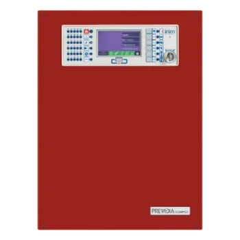 Central de Detección de Incendio Direccionable / 2 Lazos / 480 Puntos / Pantalla Táctil 4.3" / Gestión Cloud / Red 50 Nodos / EN54 y UL