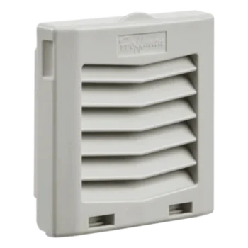 Rejilla de Escape con Filtro / IP54 / Click-Fit / Compatible Ventilador 4 in (102 mm) / Gris Claro RAL 7035