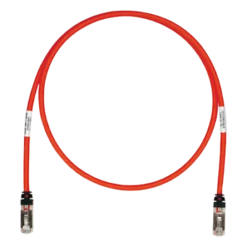 Patch Cord S/FTP Cat6A / Blindado 26 AWG / 2.5 m (8.20 ft) / PoE Tipo 3 y 4 / CM/LS0H / Rojo