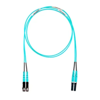 Jumper de Fibra Óptica / Multimodo OM4 50/125 / LC-SC Dúplex / LSZH / Aqua / 6 m (19.69 ft)
