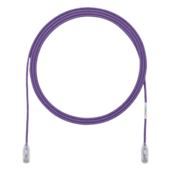 Cable de Parcheo UTP Cat6 / 28AWG Diámetro Reducido / 3.8 mm / 0.91 m (3 Pies) / Violeta / 250 MHz / PoE++
