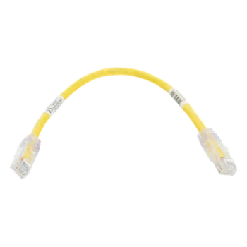 Cable de Parcheo UTP Cat6 / 24 AWG / CM / 0.3 m (1 pie) / Amarillo