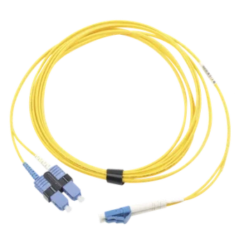 Jumper de Fibra Óptica Monomodo / LC/UPC-SC/UPC Duplex / OS2 / OFNR / 7 m (22.97 ft) / Amarillo