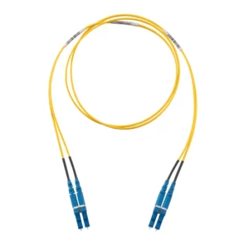 Jumper de Fibra Óptica / Monomodo OS2 9/125 / LC-LC Dúplex / LSZH / 2 m (6.56 ft) / Amarillo