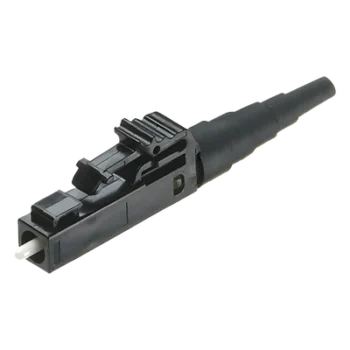 Conector de Fibra Óptica / LC Simplex / Multimodo OM2/OM3/OM4 / Pulido en Campo / 0.1 dB / Negro