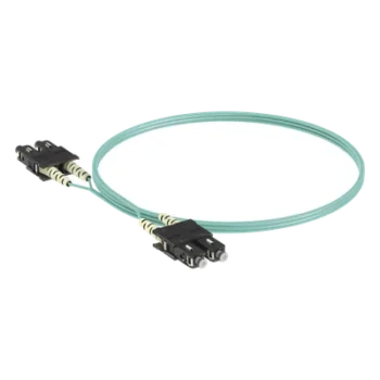 Jumper de Fibra Óptica / Multimodo OM4 50/125 / SC-SC Duplex / OFNR Riser / Aqua / 3 m (9.84 ft)