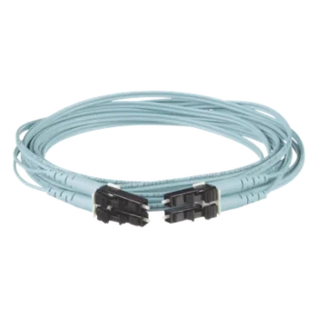 Jumper de Fibra Óptica / Multimodo OM3 50/125 / LC-LC Dúplex / OFNR Riser / 25 m (82.02 pies) / Color Aqua