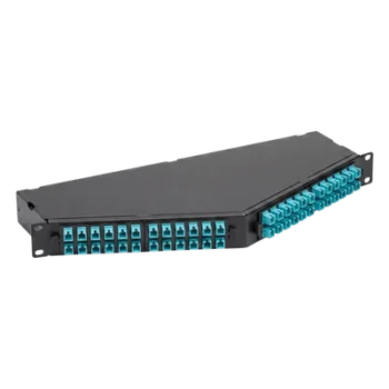 Panel de Fibra Óptica de Alta Densidad / 96 Puertos LC / OM4 Multimodo / Método A / Rack 19 in