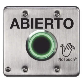 Interruptor IR Sin Contacto / Acero Inoxidable 304 Grado Médico / Salida Doble / Contacto Seco 120 VCA / LED Bicolor