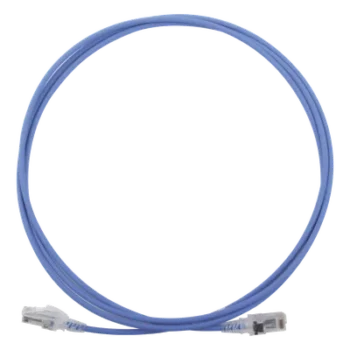 Patch Cord Modular Cat6 UTP / CM/LS0H / 2.13 m (7 Pies) / 28AWG / Diámetro 4.0 mm / Azul