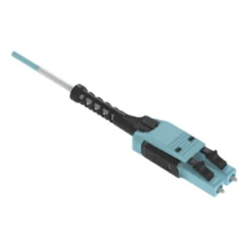 Jumper de Fibra Óptica / Multimodo OM4 50/125 / LC-LC Uniboot Duplex / OFNP Plenum / 2 m (6.6 ft) / Color Aqua