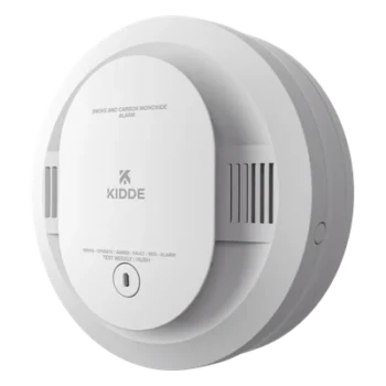Detector Combinado de Humo y CO / Sensor Fotoeléctrico y Electroquímico / Alimentado por Baterías AA / Paquete de 6 Unidades / Autoprueba Automática / Vida Útil 10 Años