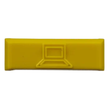 Iconos de Identificación / Plástico ABS / 14.2 x 2 x 4.6 mm / Amarillo / Paquete 100 uds / Mini-Com