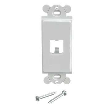 Marco de Módulo / 1 Espacio Mini-Com / Para Placa Frontal GFCI / Color Blanco