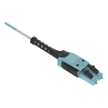 Jumper de Fibra Óptica / Multimodo OM4 50/125 / LC-LC Uniboot Duplex / OFNP Plenum / 25 m (82.02 pies) / Color Aqua