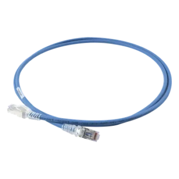 Patch Cord Cat6A Blindado S/FTP / 1.52 m (5 pies) / 28 AWG Diámetro Reducido / Color Azul