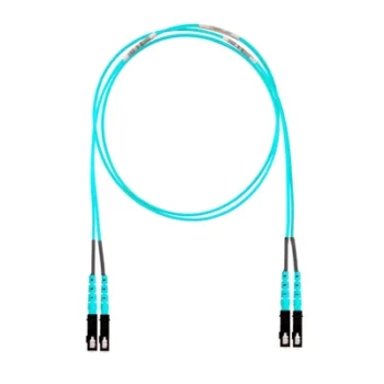 Jumper de Fibra Óptica / Multimodo OM4 50/125 / SC-SC Duplex / OFNR Riser / Aqua / 3 m (9.84 ft)