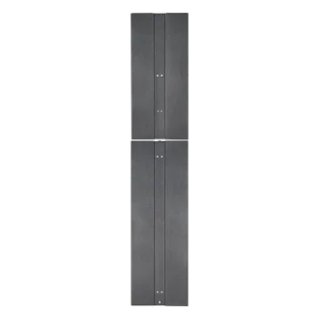 Tapa Final de Fila / 83.9 in (2131 mm) / 1.6 in (41 mm) / Acero / 45 UR / Negro