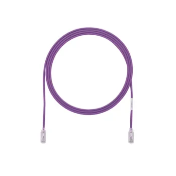 Cable de Parcheo / UTP Cat6 / 28AWG Diámetro Reducido / 0.3 m (1 pie) / Violeta