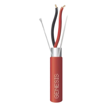 Cable FPLP / 2 x 14 AWG / Blindado / 305 m (1000 ft) / Plenum / Rojo / Detección de incendio y evacuación
