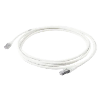 Patch Cord Cat6A Blindado S/FTP / 28 AWG / 3.05 m (10 pies) / Diámetro 5.5 mm / Color Blanco
