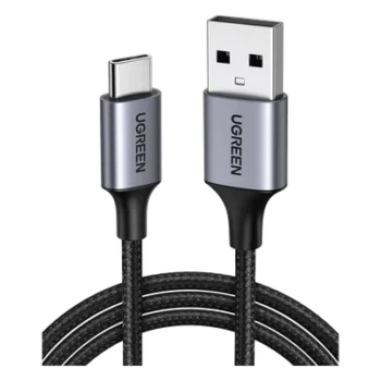 Cable USB-A a USB-C / 1 Metro (3.28 Pies) / 480 Mbps / Carga Rápida 18W / QC 4.0/3.0/2.0 / Nylon Trenzado / Aluminio