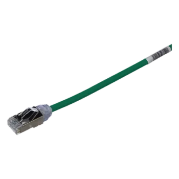 Patch Cord Cat6A / 28 AWG / S/FTP / CM/LS0H / 20 cm (0.66 ft) / Verde