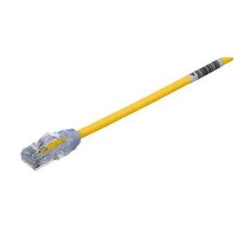 Cable de Parcheo UTP / Cat6A 500MHz / 28AWG Diámetro Reducido / CM-LSZH Doble Clasificación / 3.05m (10ft) / Amarillo