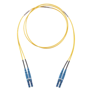 Jumper de Fibra Óptica Monomodo / 9/125 OS2 / LC-LC Duplex / LSZH / 10 m (32.81 ft) / Amarillo