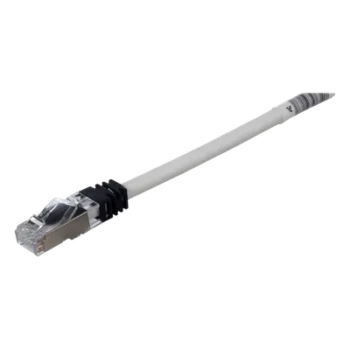 Patch Cord Cat6A / S/FTP Blindado / CM/LS0H / 3.5 m (11.48 ft) / 500 MHz / 26 AWG / Gris