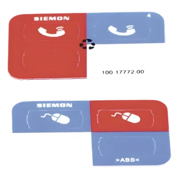Icono de identificación para jacks / Color rojo / Bolsa con 100 piezas / Compatible Z-MAX / PoE++ 802.3bt / HDBaseT