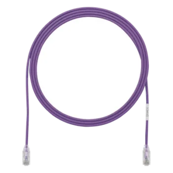 Cable de Parcheo / Cat6 UTP / 28AWG Diámetro Reducido / 4.57 m (15 ft) / Violeta / CM/LSZH / PoE++