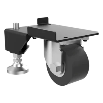Kit de Ruedas y Niveladores para Gabinetes Trabajo Pesado / 3000 lbs (1361 kg) / Material Compuesto Negro / Ruedas Giratorias 360° / Acero Dulce con Recubrimiento en Polvo / 4.7 x 6.5 x 4.0 pulgadas