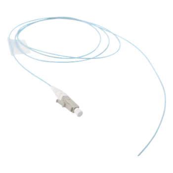 Pigtail de Fibra Óptica / LC Simplex / Multimodo OM3 50/125 / LS0H / Aqua / 1 Metro (3.28 Pies)