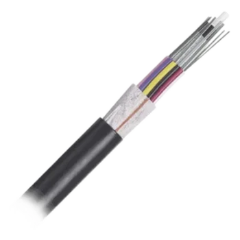 Cable de Fibra Óptica / 24 Hilos / Planta Externa / No Armado Dieléctrico / Multimodo OM4 50/125 / MDPE