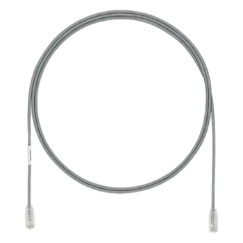 Cable de Parcheo UTP Cat6A / 28AWG Diámetro Reducido / CM-LSZH / 500 MHz / 15 Pies (4.57 m) / PoE++ / Gris