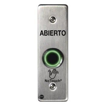 Botón de Salida NoTouch / Sensor IR / Acero Inoxidable 304 / Contacto Seco / LED Dual / Montaje Delgado 0.26"