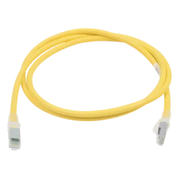 Patch Cord Cat6A UTP / CM / 1.52 m (5 pies) / Amarillo / PCB Inteligente / PoE+ / 10GBASE-T