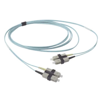 Jumper de Fibra Óptica / Multimodo OM3 50/125 / SC-SC Duplex / OFNR / 2 m (6.56 ft) / Aqua