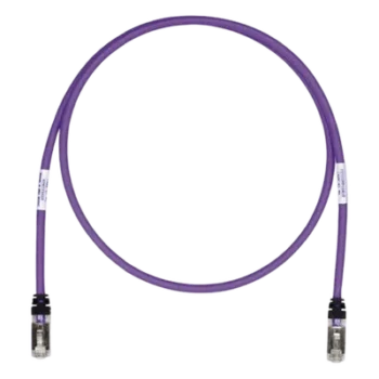 Patch Cord Cat6A / Blindado S/FTP / 26 AWG / 3.96 m (13 ft) / CM/LS0H / Violeta