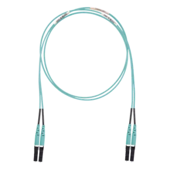 Jumper de Fibra Óptica / Multimodo OM3 50/125 / LC-LC Dúplex / LSZH / 10 m (32.81 ft) / Aqua