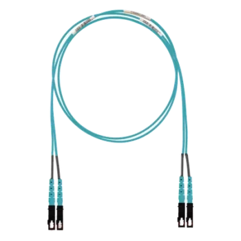 Jumper de Fibra Óptica / Multimodo OM3 50/125 / SC-SC Dúplex / LSZH / 2 m (6.56 pies) / Aqua