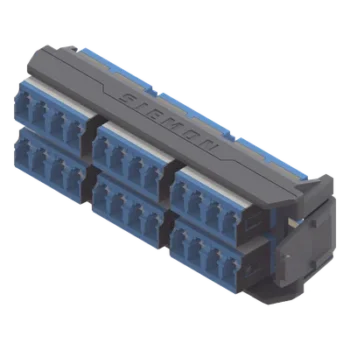 Placa Acopladora / 12 Conectores Dúplex LC/UPC Shuttered / 24 Fibras Monomodo / Compatibilidad LightVerse Core, Plus y Pro
