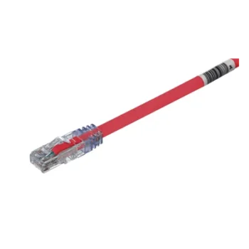 Cable de Parcheo UTP, Cat6A, 24 AWG, CM, Color Rojo, 7.62 Metros (25 Pies)