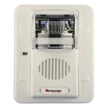 Sirena Estrobo / 24 Vcd / Multi-Candela 15-110 cd / Montaje en Pared / 5.0 x 4.5 x 2.5 pulgadas / Color Blanco