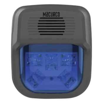 Sirena Estroboscópica / 15-110 cd Ajustable / 16-33 VDC / Montaje Superficie o Embutido / Compatible Paneles DVP-120 y Detectores Serie 6/12